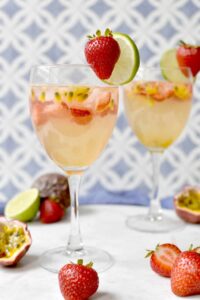 2 passion fruit mocktails