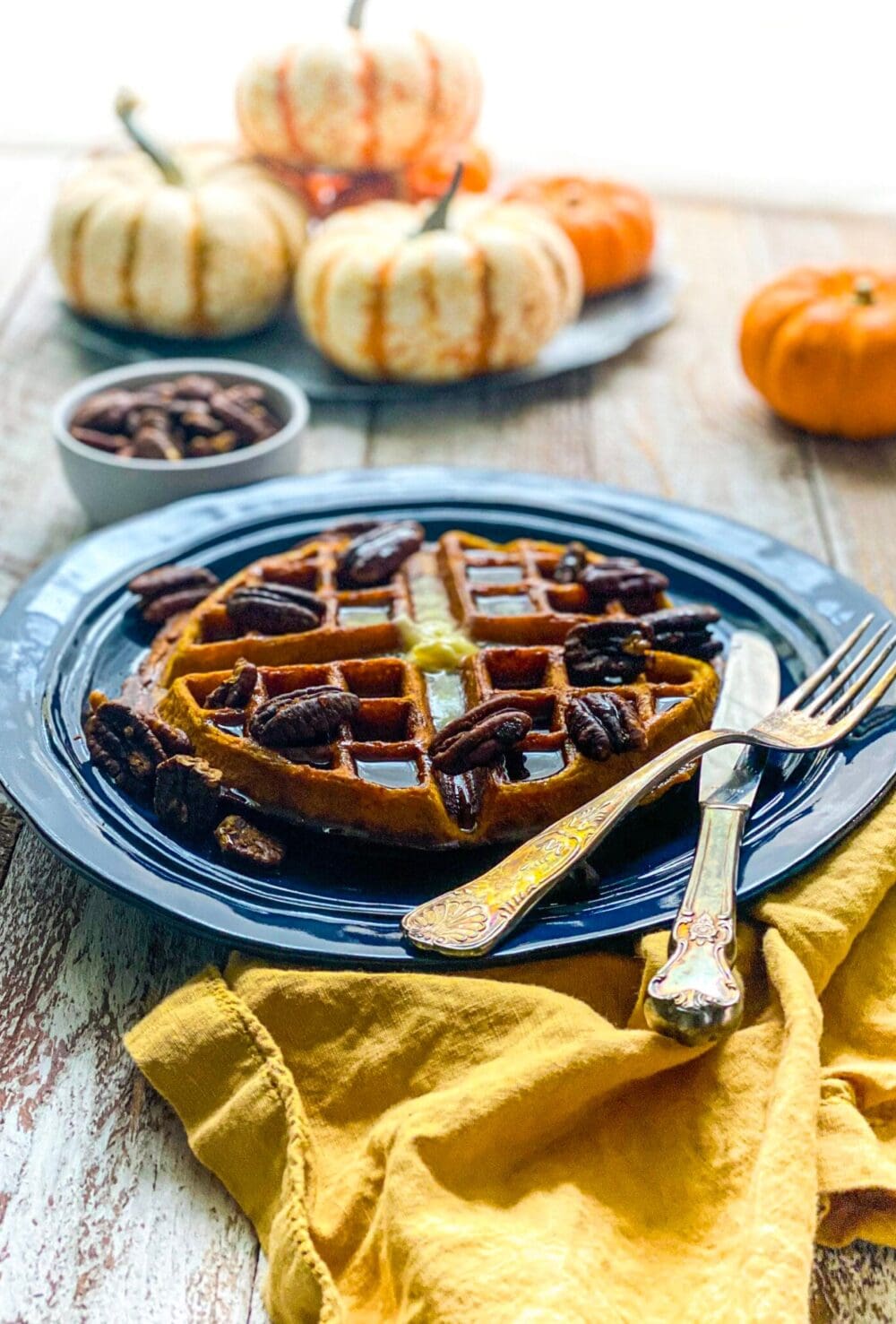 pumpkin spice waffles