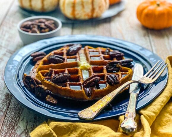 pumpkin spice waffles