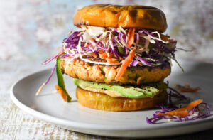 salmon burger