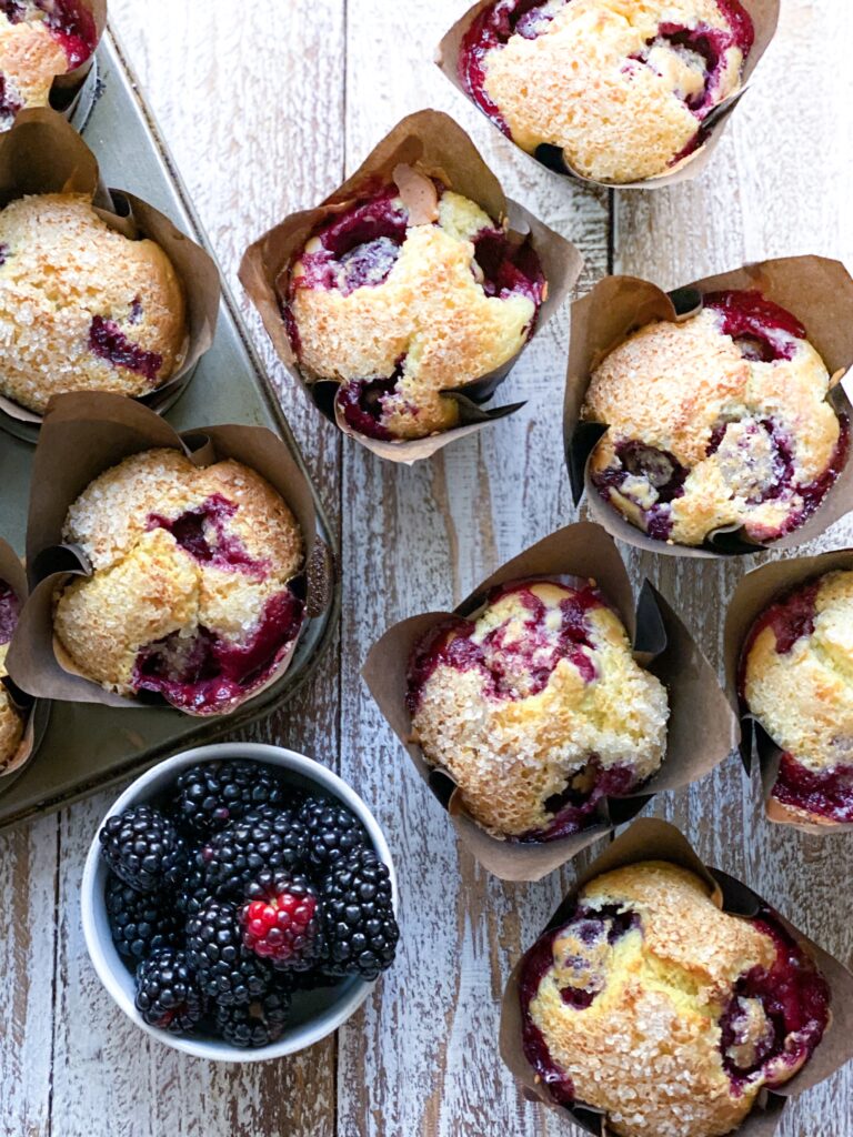 Blackberry Muffins - The Perks of Being Us Featured