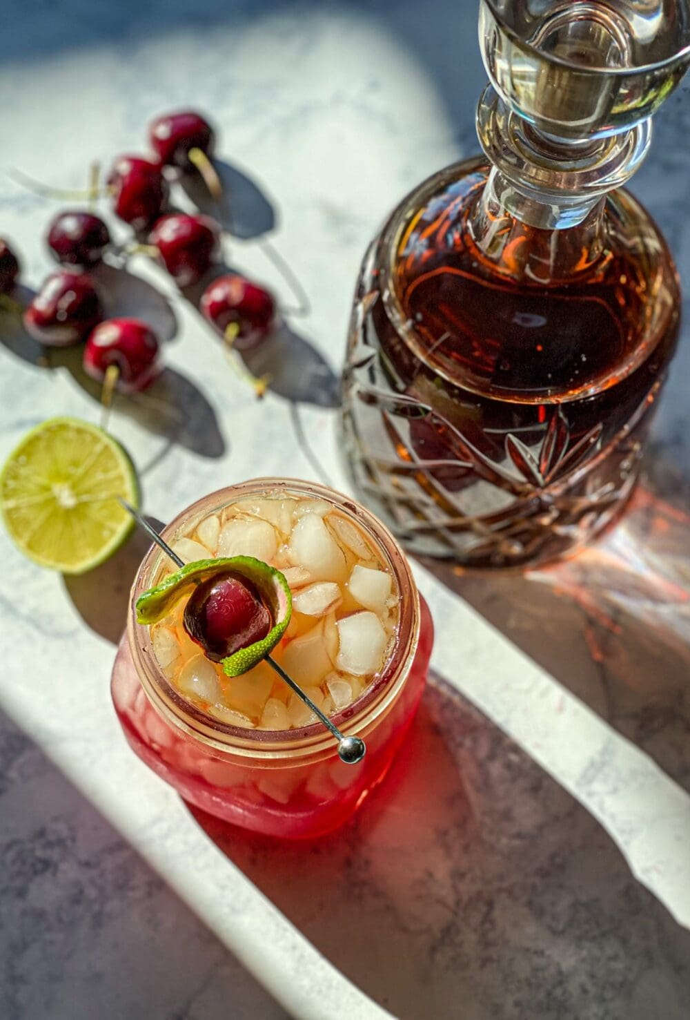 Cherry Bourbon Smash