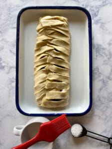 puff pastry danish and cream and sugar
