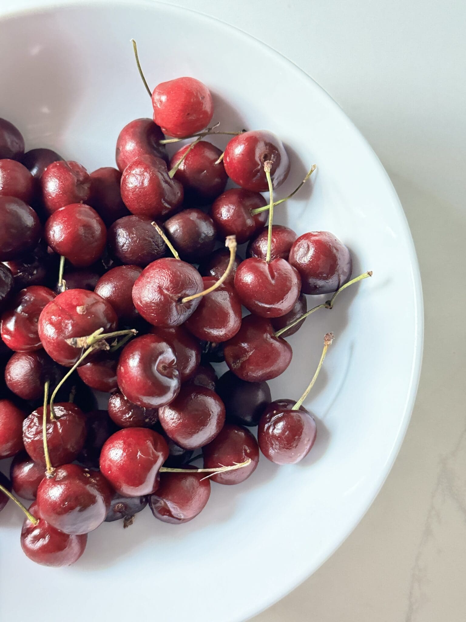 cherries on a plate