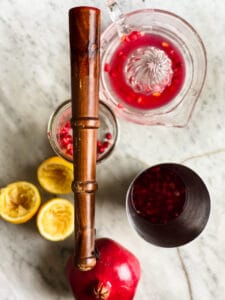 pomegranate lemon drop martini