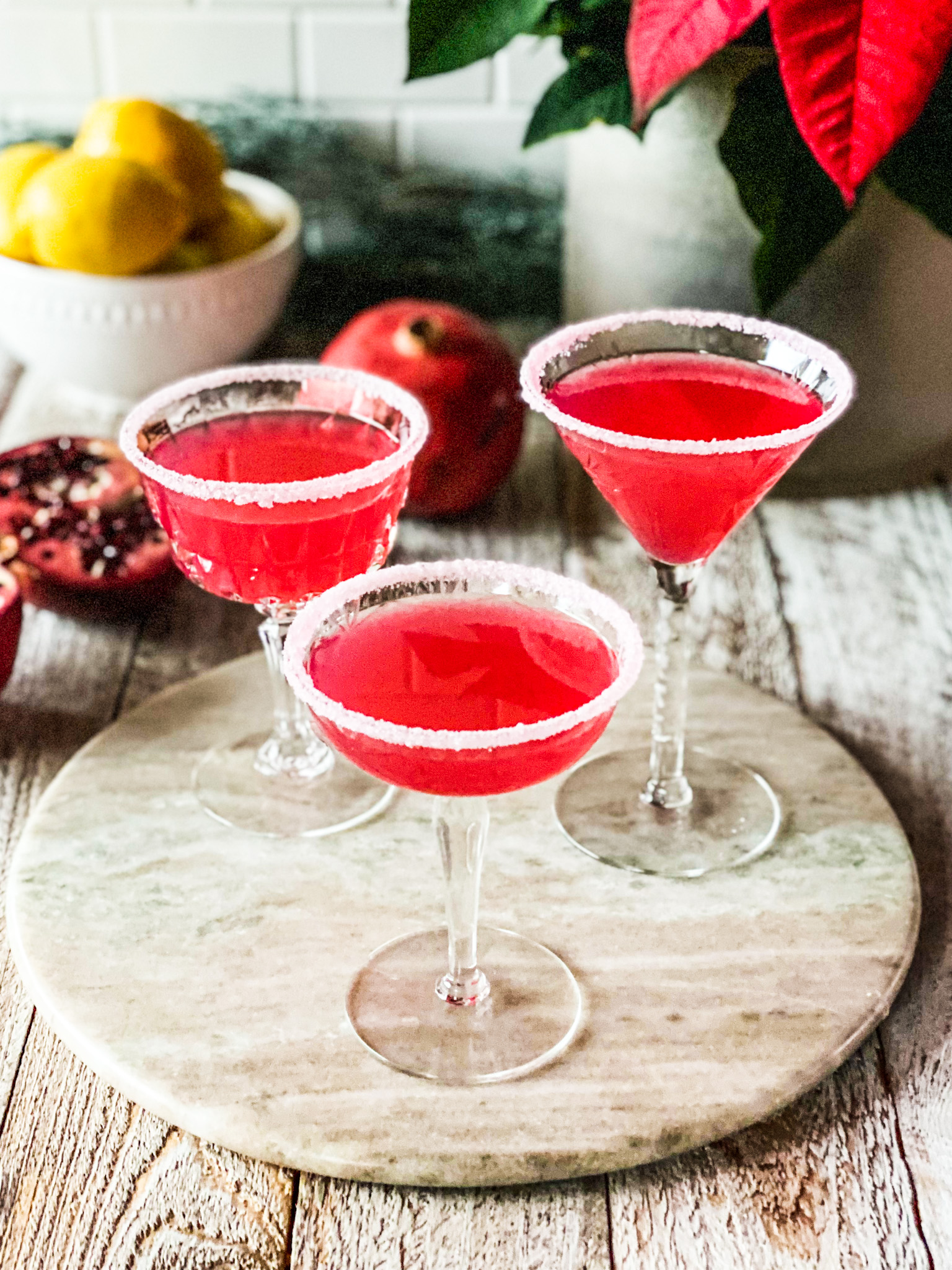 Pomegranate Lemon Drop Martini - The Perks of Being Us