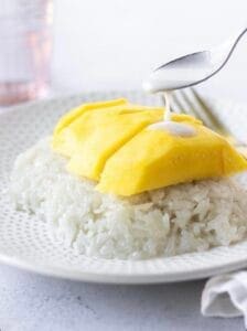 mango recipes of mango on rice with sweet sauce