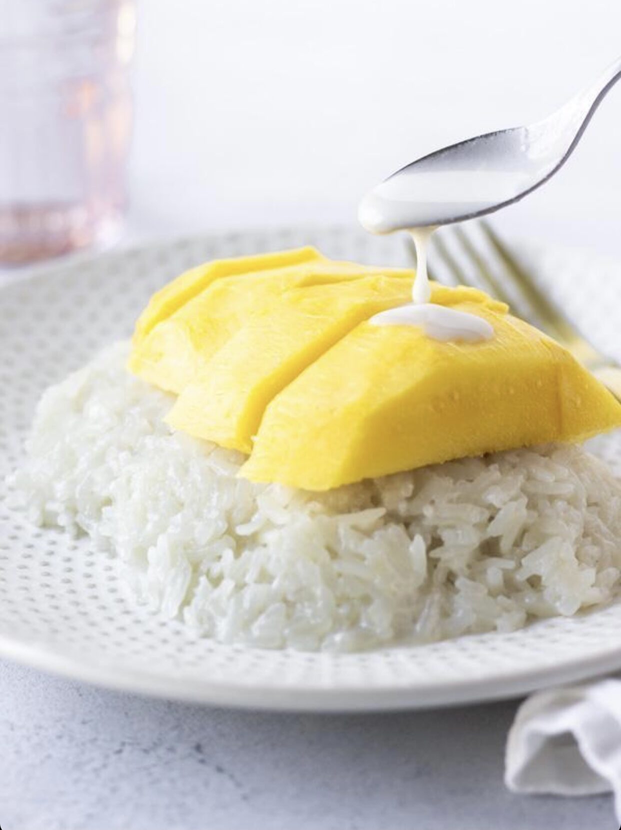 mango recipes of mango on rice with sweet sauce