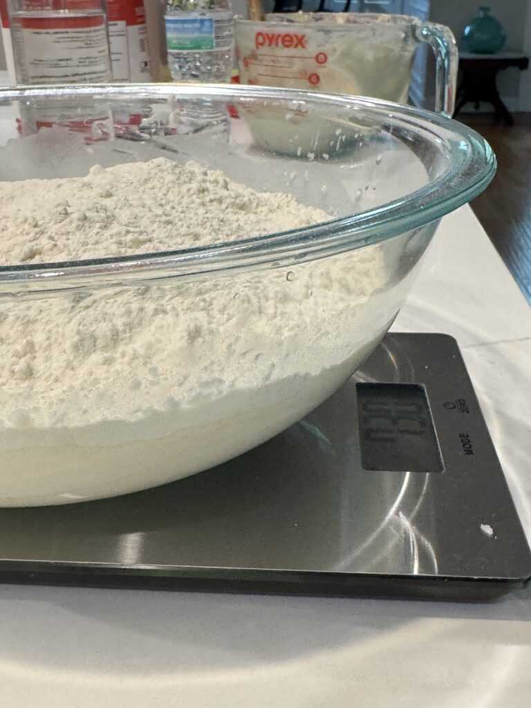 sourdough starter in a jar