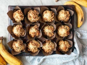 banana nut pumpkin muffins