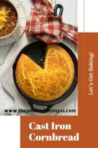 cornbread in a cast iron skillet