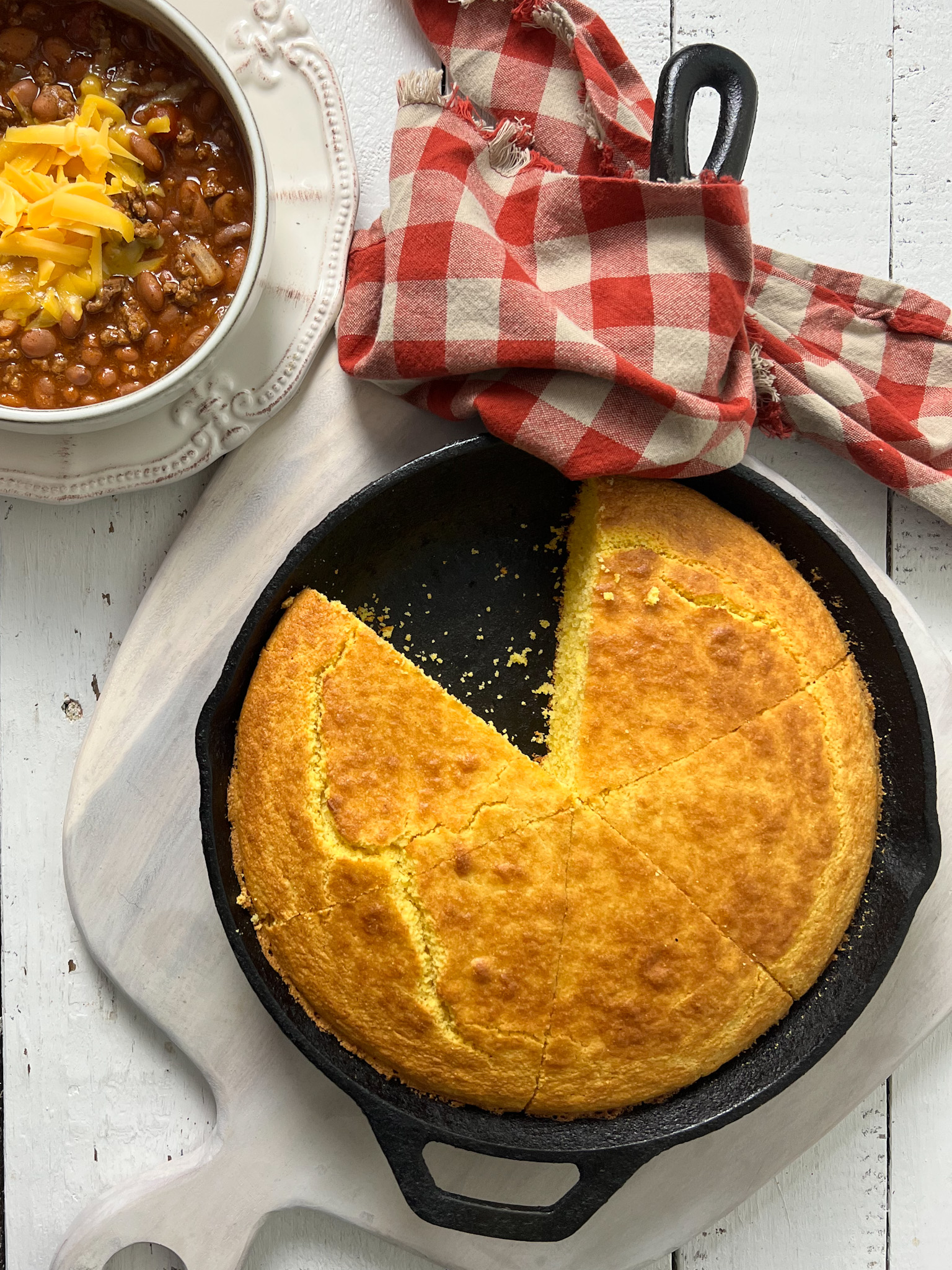 Cast Iron Cornbread - The Perks of Being Us