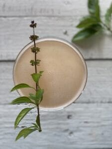 top view of grapefruit martini