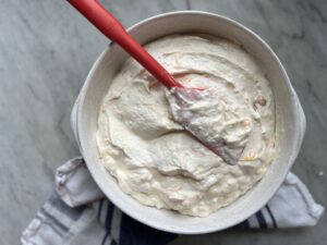 bowl of peaches and cream