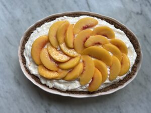 peaches and cream dessert