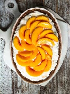 peaches n cream gluten-free dessert