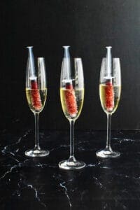 Shots in in a Champaign glass
