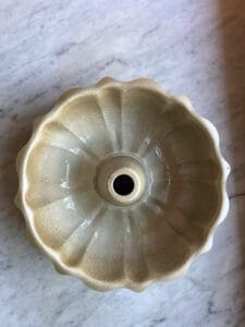 greased Bundt pan