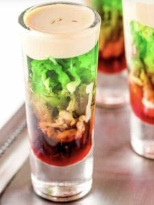zombie brain shot halloween shot recipes