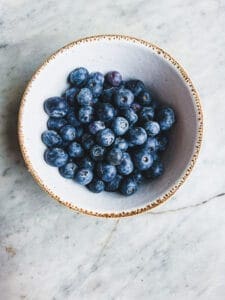 bowl of blueberries