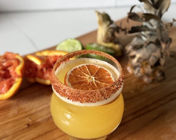 smoked pineapple margarita