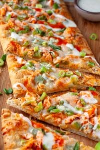 buffalo chicken flatbread