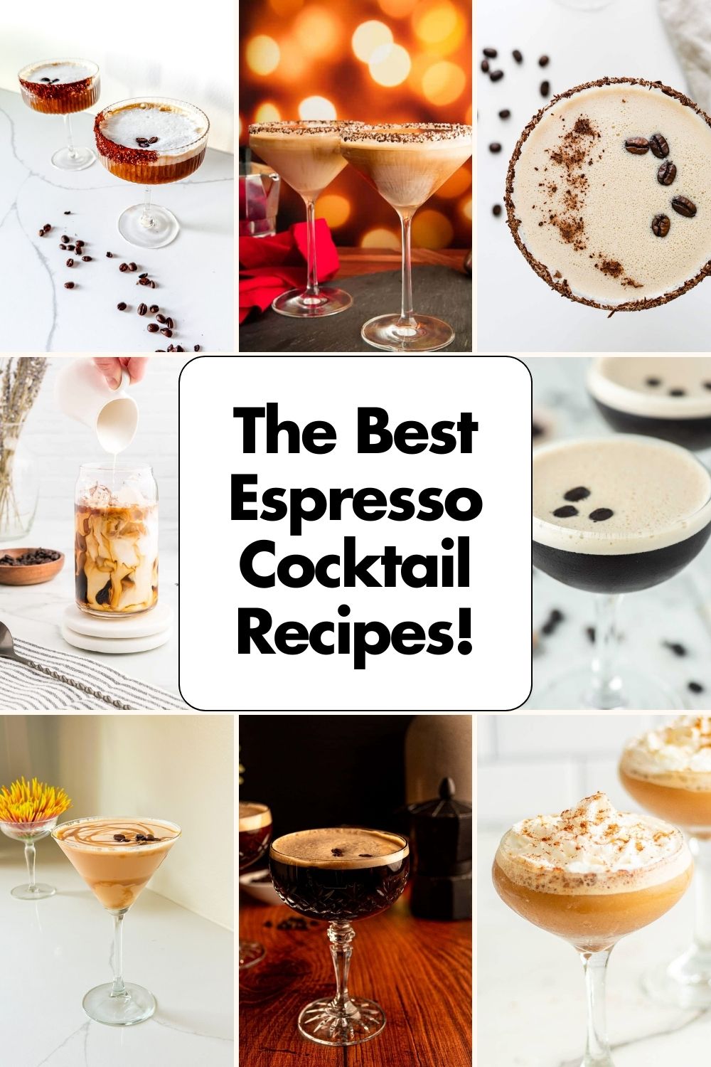 collage of top expresso cocktail recipes