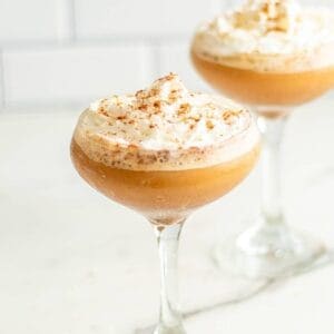 Pumpkin spice espresso martinis