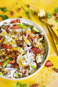 Apple strawerry cabbage slaw