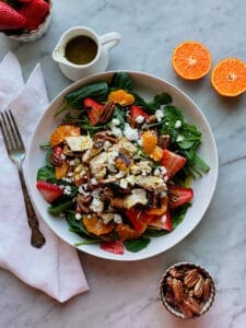 grilled chicken salalad with strawberries