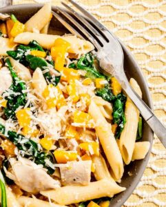 penne pasta with butternut squash