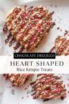 pinterest pin for heart shaped rice krispie treats