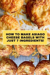 PINTEREST PIN FOR ASIAGO CHEESE BAGELS