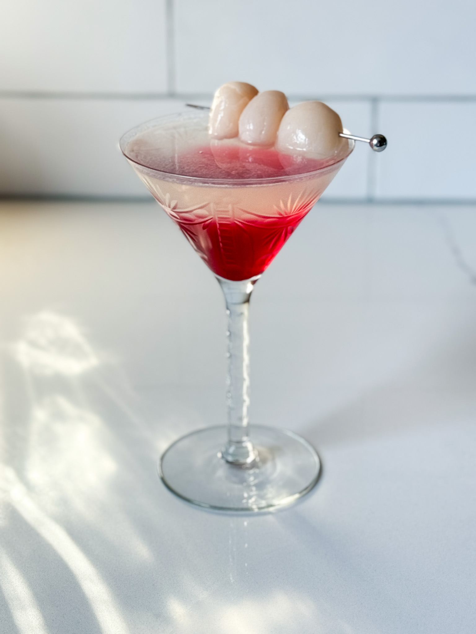 blackberry lychee martini