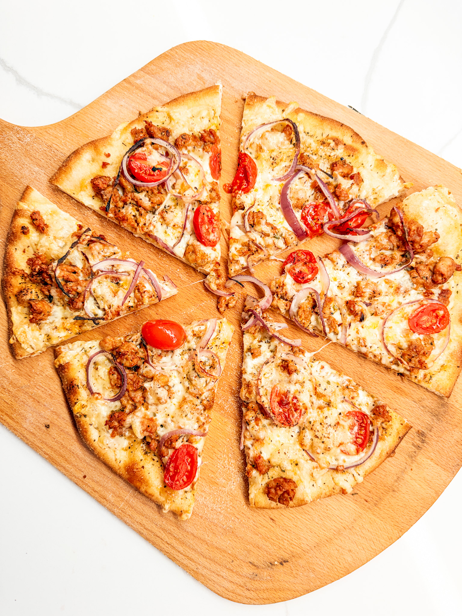 italian chicken sausage pizza no arugula