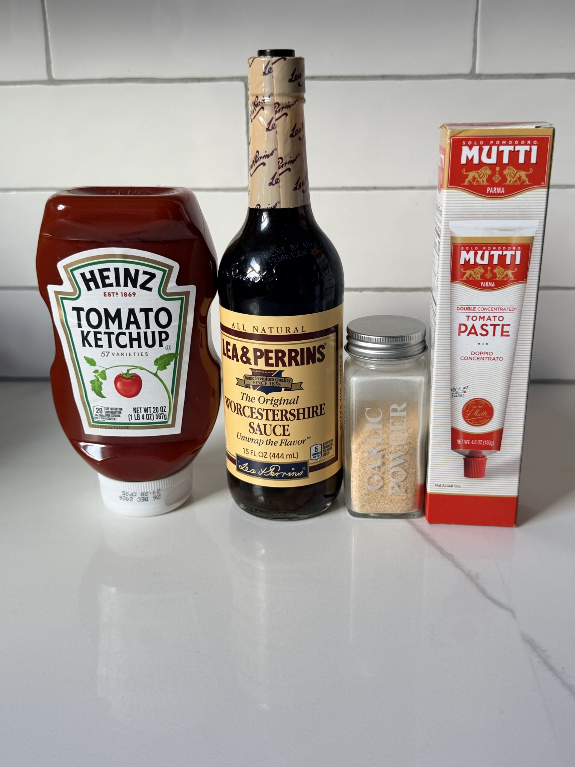 ingredients for meatloaf topping