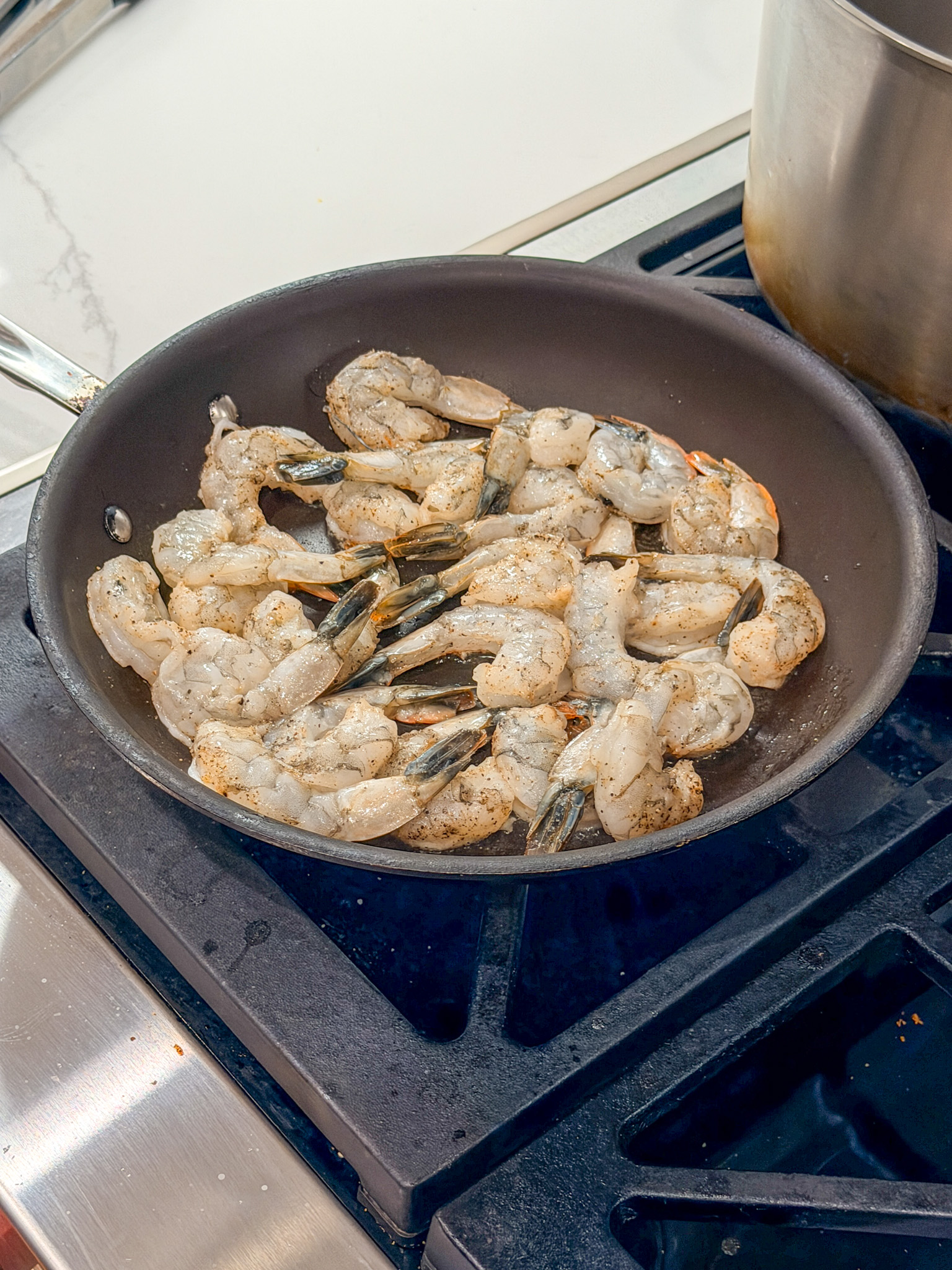 shrimp in a pan